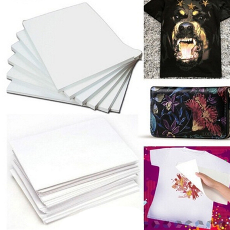 A4Size Inkjet Iron on Tshirt transfer paper fornoncotton light color