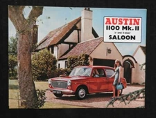 1968 "THE AUSTIN 1100 SALOON MARK MK II" CATALOG SALES BROCHURE 2 & 4 DOOR