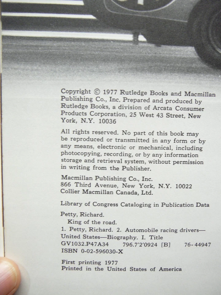 ¡REY DE LA CARRETERA! FIRMADO POR RICHARD y KYLE PETTY! ¡BONITA COPIA LIMPIA! Foto 4 de 4