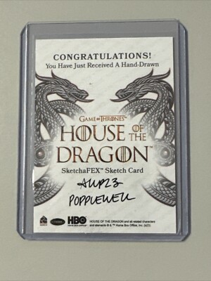 2024 Rittenhouse House Of The Dragon Hand Drawn Sketch Card | eBay