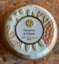 New Huntington Home Soy Coconut Wax Candle Hearth & Home 2.5 oz Mini Tin