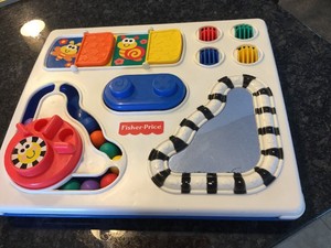 Fisher Price Busy Box Activity Center Toy Crib Table Floor Toy Ebay