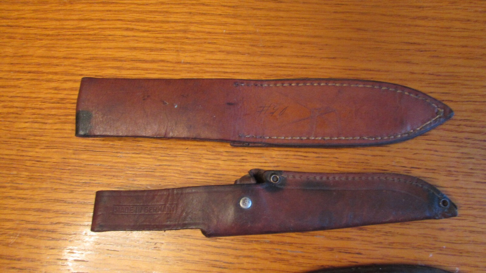 Lot of 5 Vintage Leather Knife Sheaths eBay