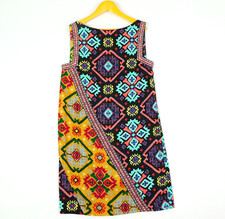 RACHEL by Rachel Roy Womens Dress Size S Colourful Geometric Aztec Boat Neck