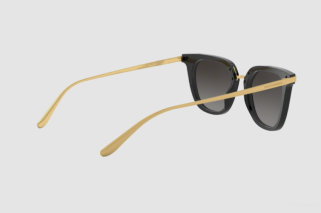 Dolce & Gabbana D&G DG4363 DG/4363 501/8G Black/Gold Square Sunglasses 50mm