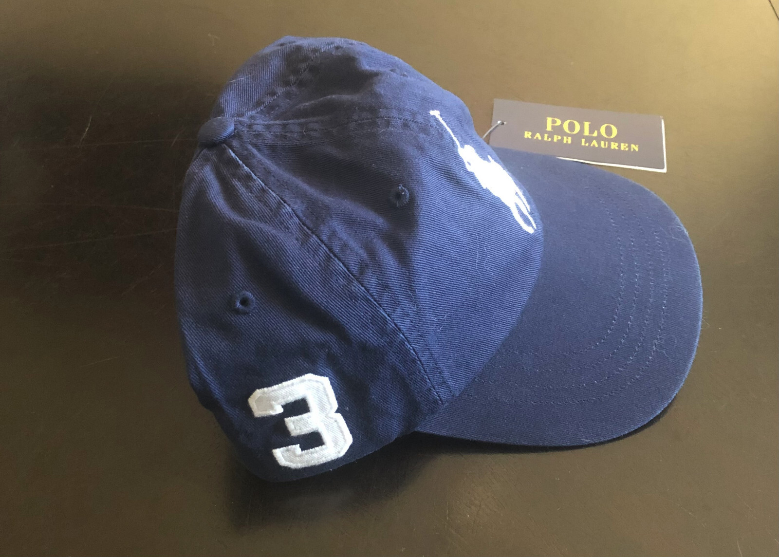 Cappello da Golf Polo Ralph Lauren Big Pony Core Replen Regolabile #3 Navy Raro