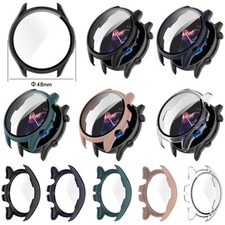 Case Cover Tempered Glass Screen Protector for Amazfit GTR3/GTR3 Pro Smart Watch