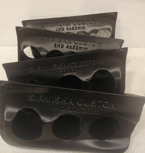 BMW E30 VDO Gauges Center Console LHD RHD 3x52 4x52 Leather wrapped CUST REPLICA - Picture 8 of 9