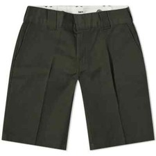 DICKIES Slim Fit Shorts Size 32" 38" Tailored Olive Green RRP £59