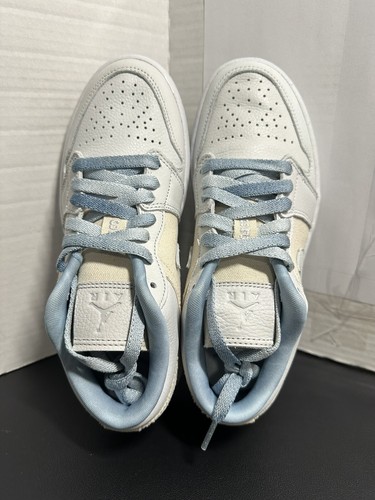Nike Air Jordan 1 Low SE Iris Whisper Sail Worn Blue DQ4151 500 Women's Size 6 - Picture 6 of 9
