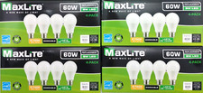 16 MaxLite A19 LED Bulbs 60W Eq 8W Dimmable 2700K Soft White 800 Lumens