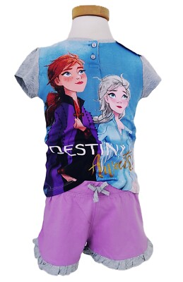 Disney FROZEN Eiskönigin Schlafanzug Anna  ELSA Pyjama Set Gr. 122 NEU