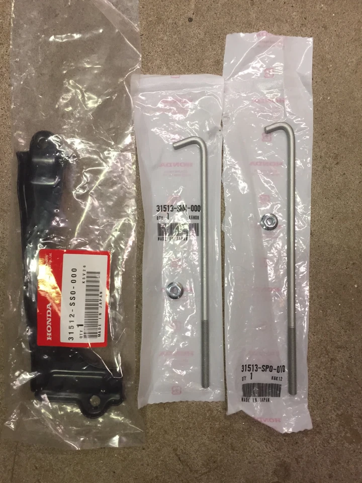 Kit de retención de batería de 4 cilindros genuino OEM Honda Accord 94-02 placa de acoplamiento Prelude SS0 Foto 2 de 3