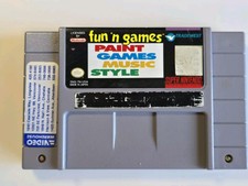 Fun N Games (Super Nintendo, SNES) Cart Only Authentic Tested Working