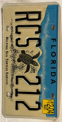 WILDLIFE SEA TURTLE LOGGERHEAD HATCHLING license plate Melbourne