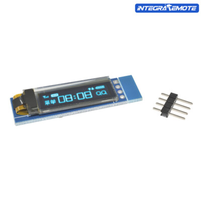 Blue 0.91''128x32 IIC I2C OLED LCD Display Module DC 3.3V 5V FOR AVR Arduino