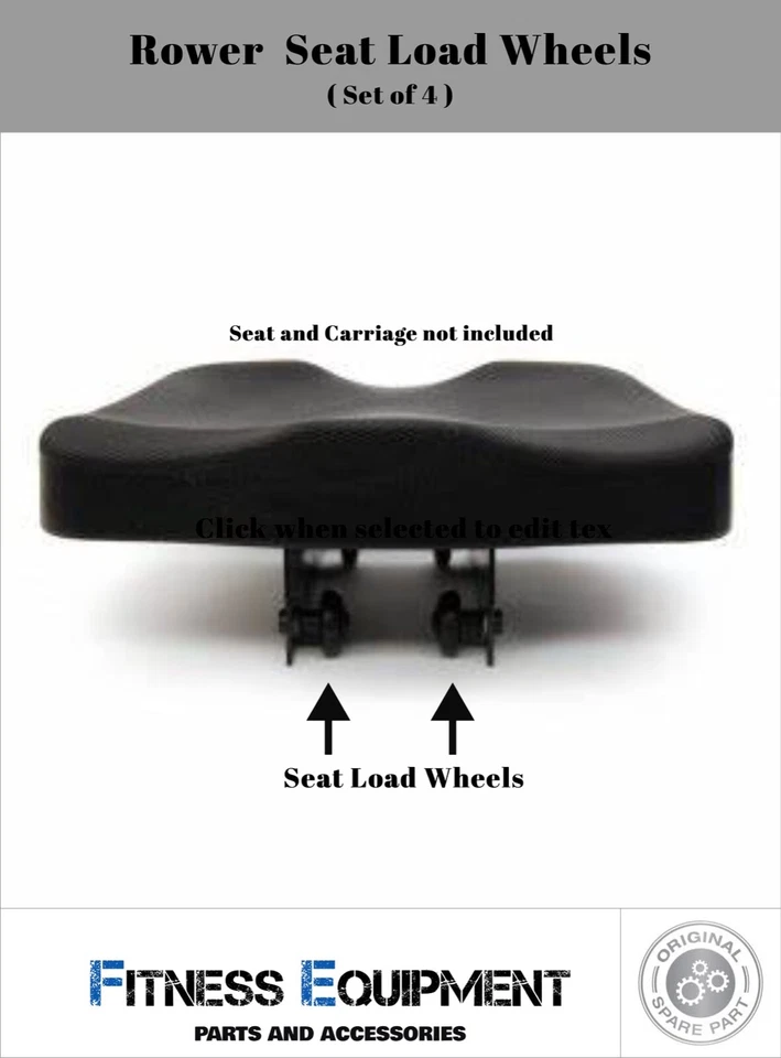 FITNESS REPAIR SPARE PARTS WaterRower A1 Series Seat Load Wheel Set-of-4 WRPS335 - image 4 of 4