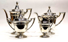 Vintage Dominick and Haff Sterling Silver 4 Piece Tea Set