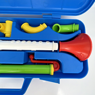 Vintage Fisher Price CRAZY COMBO HORN SET Flute Clarinet 604C