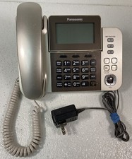 Panasonic KX-TGF350 1 Handset Corded Phone,DECT 6.0,Caller ID, White/Black