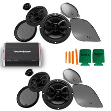 Infinity 2 Pairs Perfect 600x 6.5" Speakers & Pbr400x4d Amp For 2014+ Harley