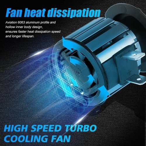 6-Sides H7 LED Headlight Globes Bulb Kit High/Lo Beam 6500K 38400LM Bright White - Picture 8 of 12