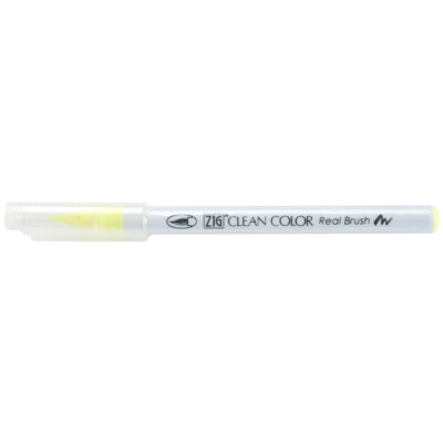 Kuretake ZIG Clean Color Real Brush Marker-Fluorescent Yellow