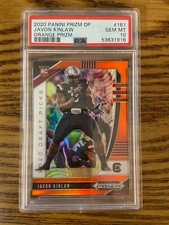PSA 10 2020 Panini Prizm Draft Picks Javon Kinlaw #161 Orange Prizm Rookie Card