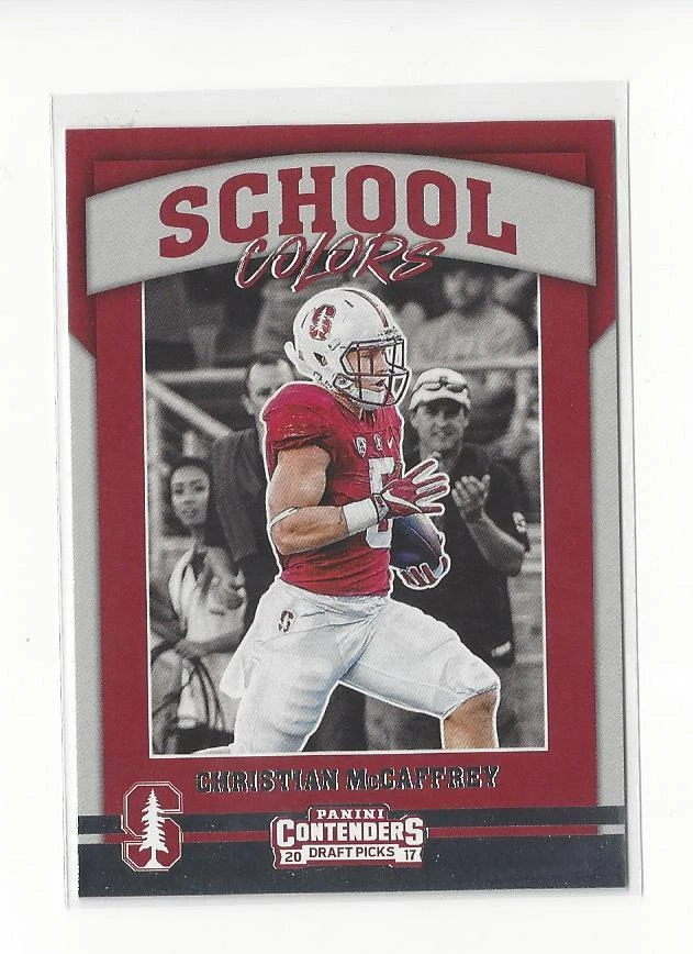 Christian McCaffrey Panini Contenders Draft Picks School Colors #7 Base