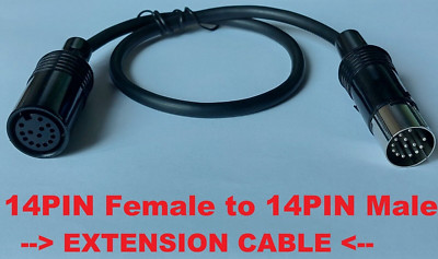 Atari external Floppy Disk Drive Cable extension 14 Pin male to 14 Pin female