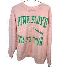 Retro High End Pink Floyd Oversized PINK 1972 Tour Crew Sweatshirt Women  s M