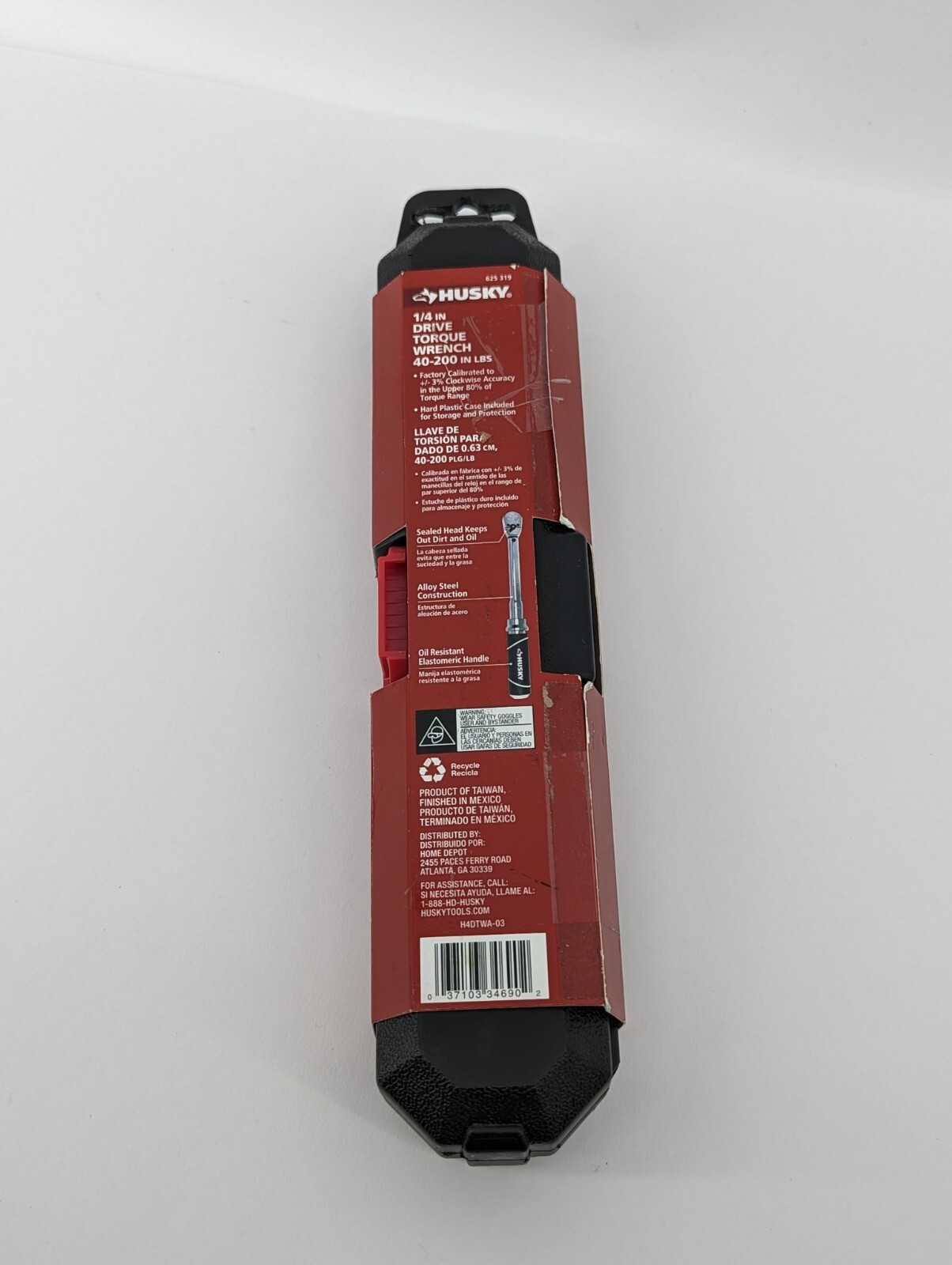 Husky 40200 In Lbs 1/4" Drive Torque Wrench 625 319 eBay