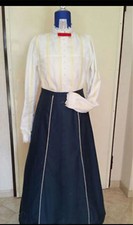 New  Mary Poppins Nanny Walt Cosplay Costume dress