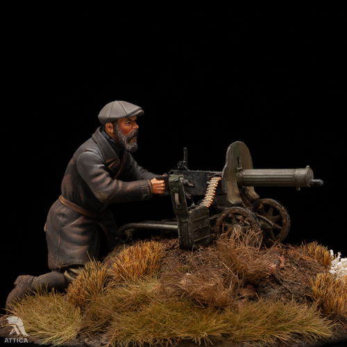 Emboscada partisana rusa 54 mm pintada en miniatura juguete soldado | nivel de arte - Imagen 11 de 12