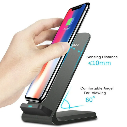 Wireless Fast Charger Charging Stand Dock For Samsung Galaxy iPhone Mobile 2025 - Zdjęcie 9 z 14