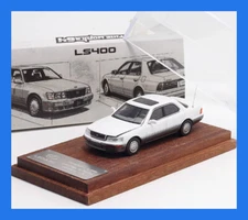JUN 2025 Fine Works FW 1/64 TOYOTA LEXUS LS400 White/Grey Diecast Model Car