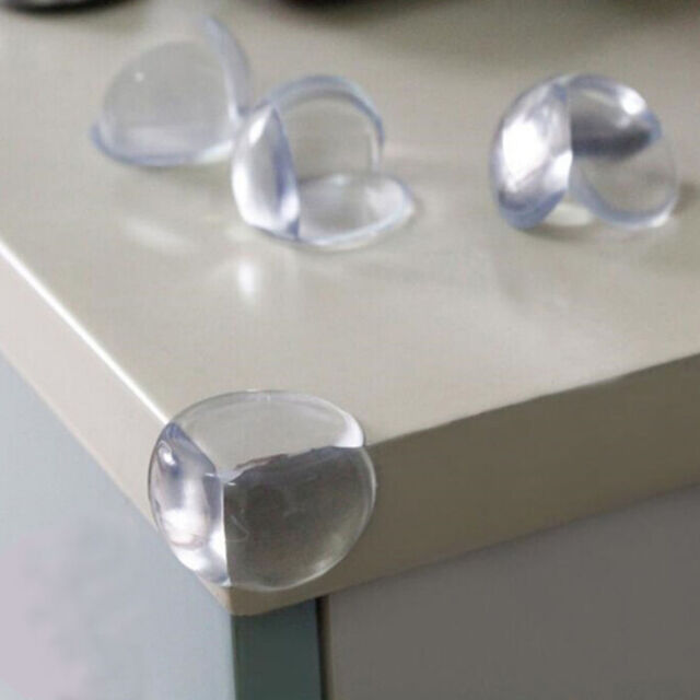 4Pcs/Pack Safety Clear Corner Protector Sharp Corner Guards Coffee Table Corner Cushion for Tables & Furniture & Sharp corners Baby Proofing