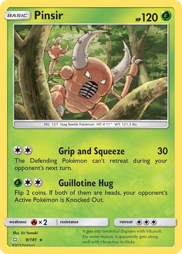 Pinsir - 9/181 - NM - SM - Team Up
