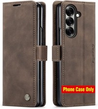 Case for Samsung Galaxy Z Fold 7, Classic Design Leather Wallet Kickstand