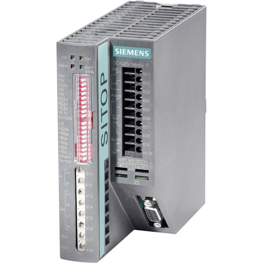 Onduleur ASI industriel Siemens SITOP 6A protégeant les automates contre les coupures