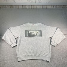 Vintage Disney Store Winnie The Pooh Sweatshirt Mens Medium Gray Fleece Bee Y2K