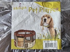 NEW ZAMPA Portable Fold-Up Pet Playpen, 8-Panel Indoor/Outdoor For Cats And Dogs
