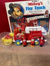 Disney Mickey's Fire Truck Set 1987