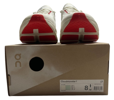 On Cloudmonster 1 Running Shoes Ivory/Creek Men's US 8 NEW