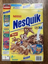 *NEW* 1999 Nestlé NesQuik Cereal Box -  Free Toy Story 2 Spinning Spoon promo