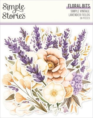 Simple Stories ~ SIMPLE VINTAGE LAVENDER FIELDS ~ Floral Bits