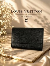 Authentic Louis Vuitton 6-Key Holder   Black ...