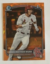 2025 Bowman Chrome Sapphire 1st Orange Refractor MATTHEW MIURA /25