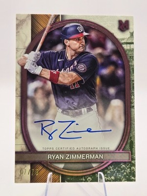 2025 Topps Museum Ryan Zimmerman Auto 07/75 ( PINK) Washington Nationals 