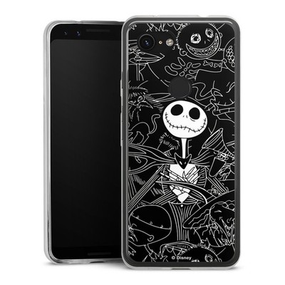 Slim Hülle für Google Pixel 3a Disney Halloween Nightmare Before Christmas